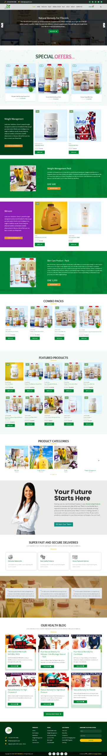 An Ecommerce Organic Online Shop | Uddfel Technologies Limited