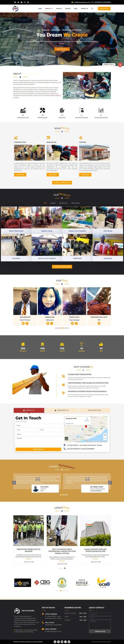 Sika Pe Adjuma Enterprise Screenshot - Uddfel Technologies Limited